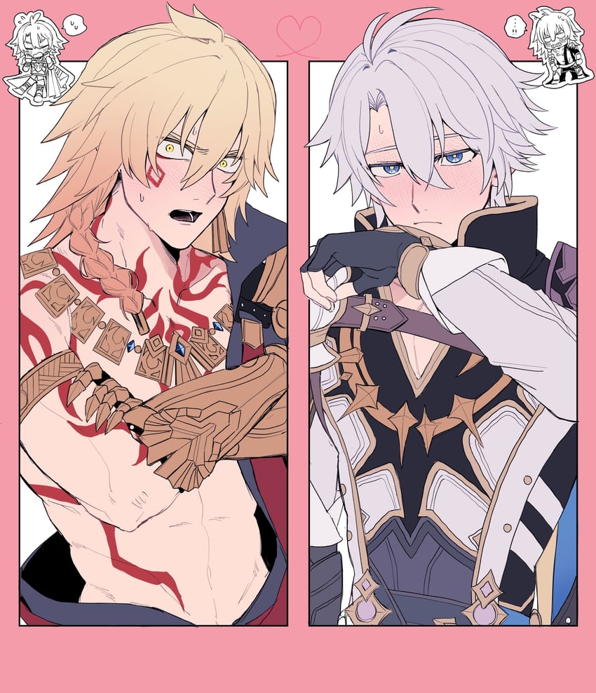 phainon and mydei (honkai and 1 more) drawn by kbutstrhy
