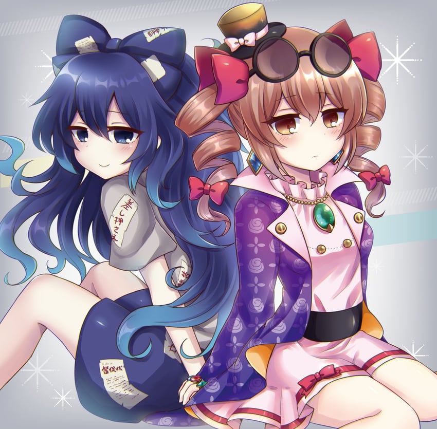 yorigami shion and yorigami jo'on (touhou) drawn by subaru_(subachoco)