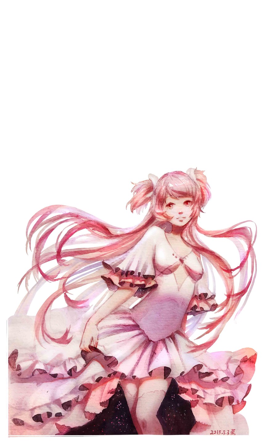 kaname madoka and ultimate madoka (mahou shoujo madoka magica) drawn by jodan
