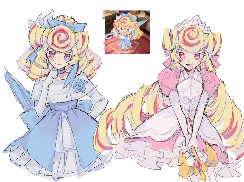 kouign-amann cookie (cookie run and 1 more) drawn by mokaink28
