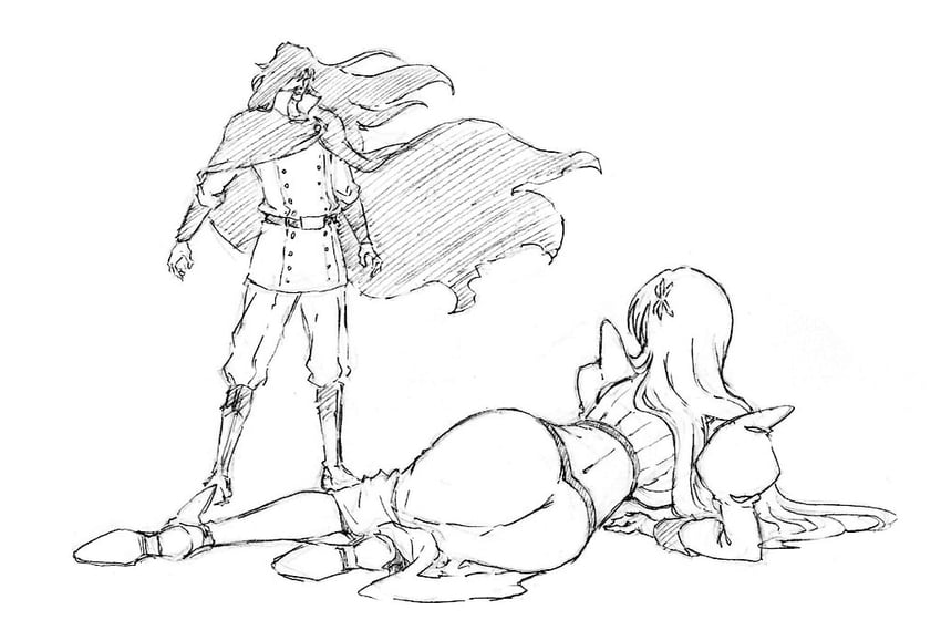 inoue orihime and yhwach (bleach and 1 more) drawn by rakusakugk