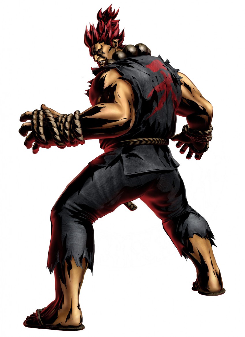 akuma (street fighter and 2 more) drawn by mori_toshiaki