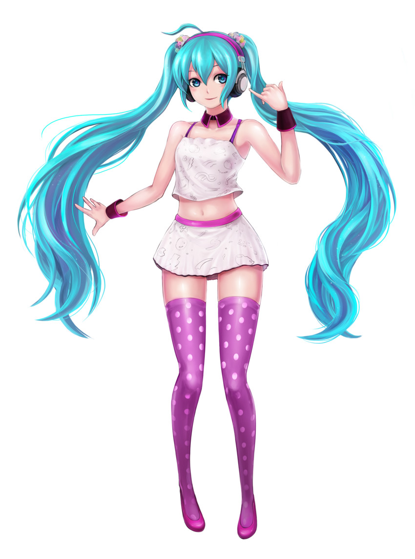 hatsune miku (vocaloid and 1 more) drawn by mhg_(hellma)