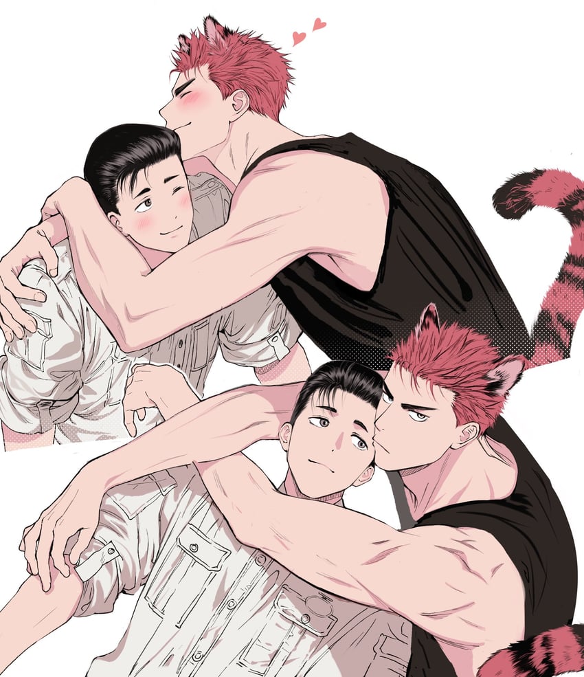 sakuragi hanamichi and mito youhei (slam dunk) drawn by llll_100