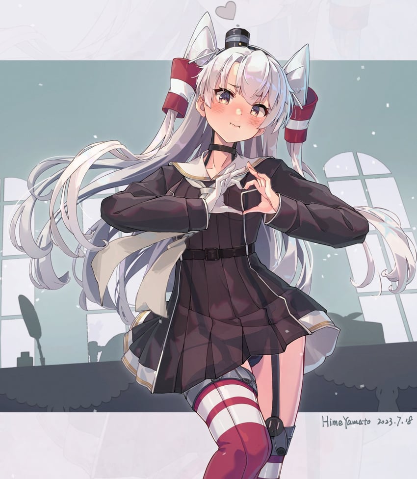 amatsukaze and amatsukaze kai ni (kantai collection) drawn by himeyamato