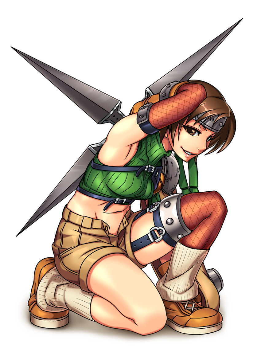 yuffie kisaragi (final fantasy and 1 more) drawn by aozoraichi