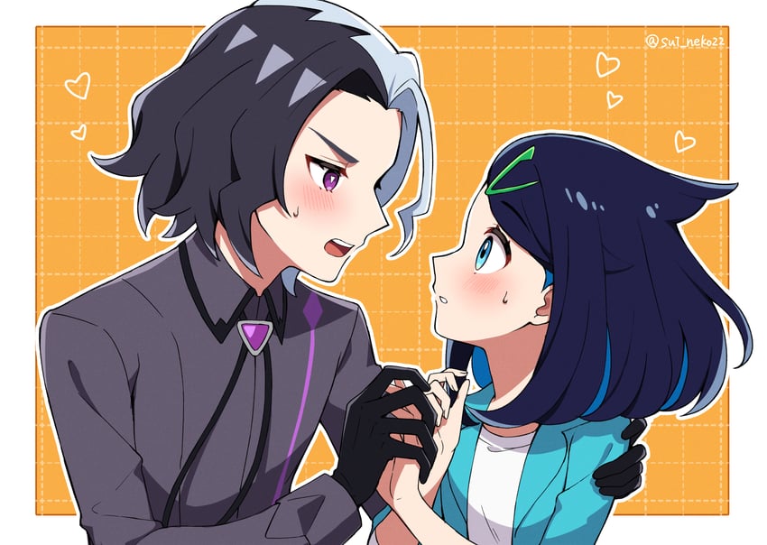 liko and amethio (pokemon and 1 more) drawn by reisui_(sui_neko22)