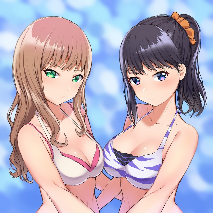 takarada rikka and minami yume (gridman universe and 2 more) drawn by niaru_(r2pi)
