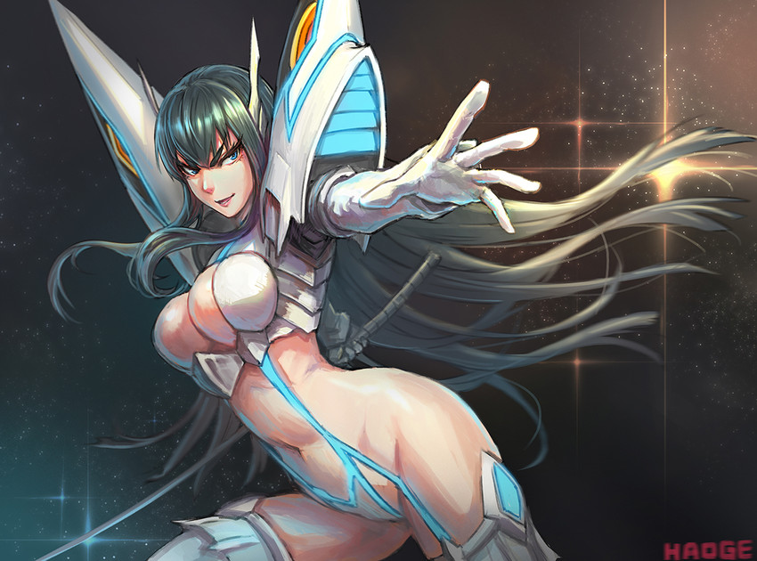 kiryuuin satsuki and junketsu (kill la kill) drawn by haoni
