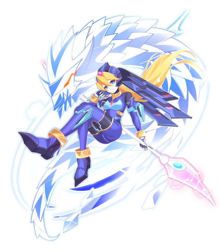 ciel and model l (mega man and 2 more) drawn by aizeis
