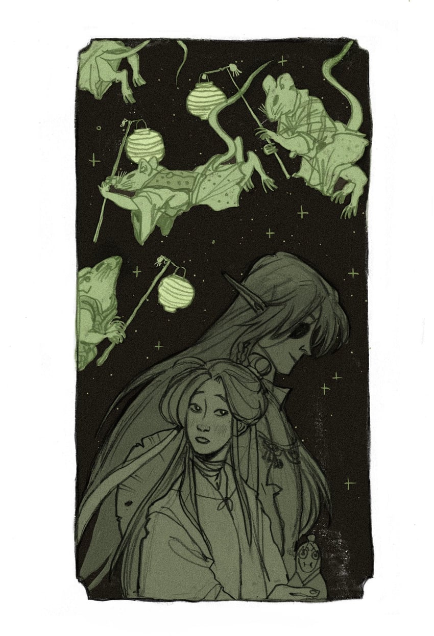 xie lian and hua cheng (tianguan cifu) drawn by yaroslava_murashko