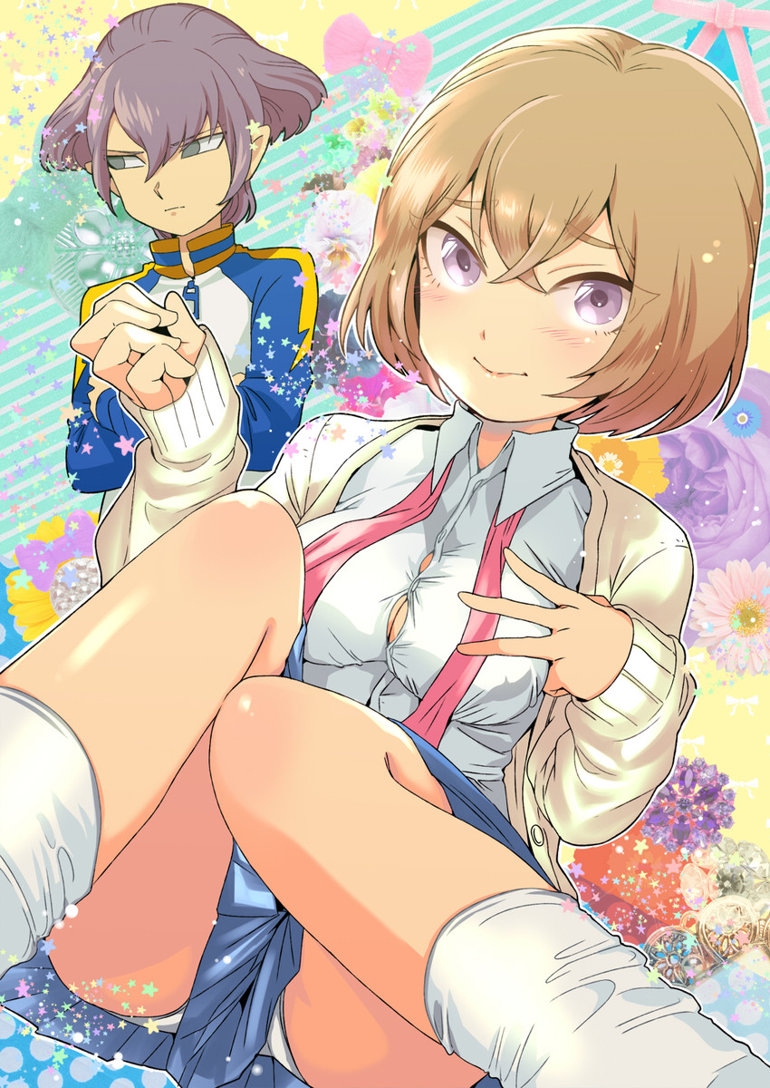 alpha and einamu (inazuma eleven and 2 more) drawn by yanyo_(ogino_atsuki)