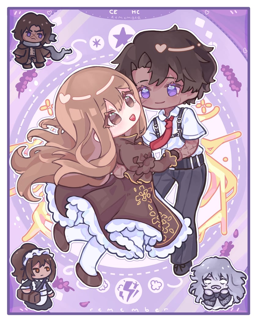 heathcliff, catherine, erlking heathcliff, nelly, and every catherine (project moon and 1 more) drawn by kyuncat