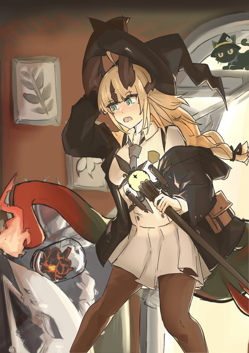 reed and reed the flame shadow (arknights) drawn by astrograph21