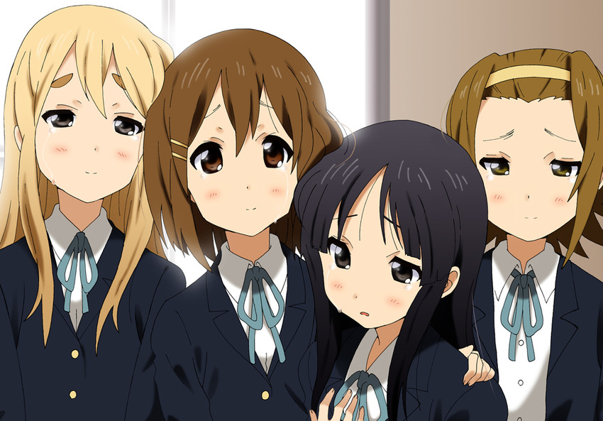 akiyama mio, hirasawa yui, tainaka ritsu, and kotobuki tsumugi (k-on!) drawn by yamasaki_wataru