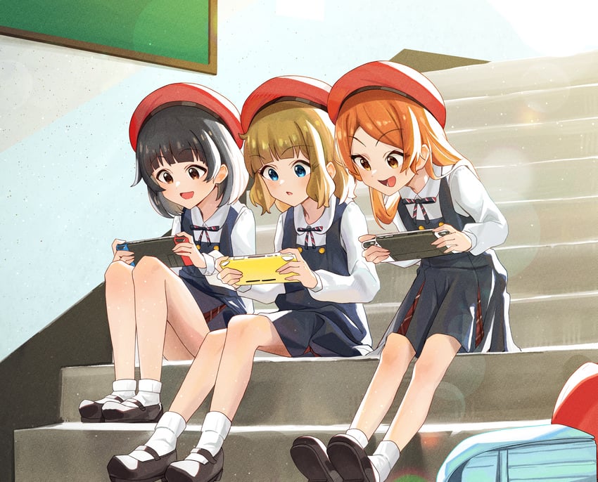 suou momoko, nakatani iku, and ogami tamaki (idolmaster and 2 more) drawn by cabbage_(chlehd2239)