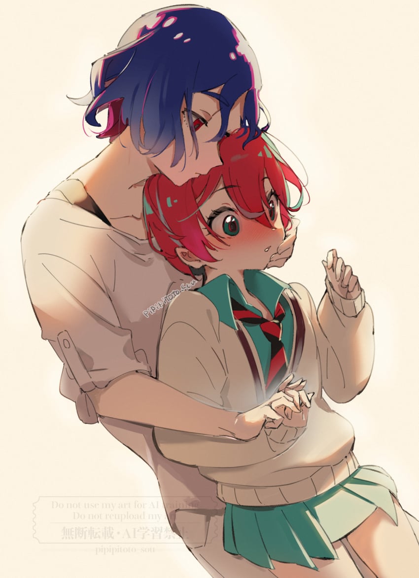 amate yuzuriha and shuji ito (gundam and 1 more) drawn by pipipitoto_sou