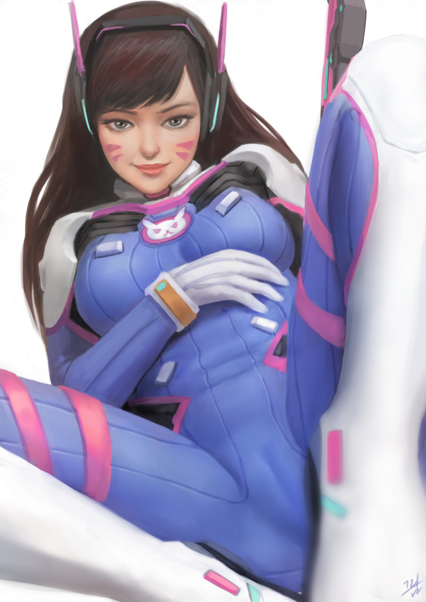 d.va (overwatch and 1 more) drawn by qoiwrng