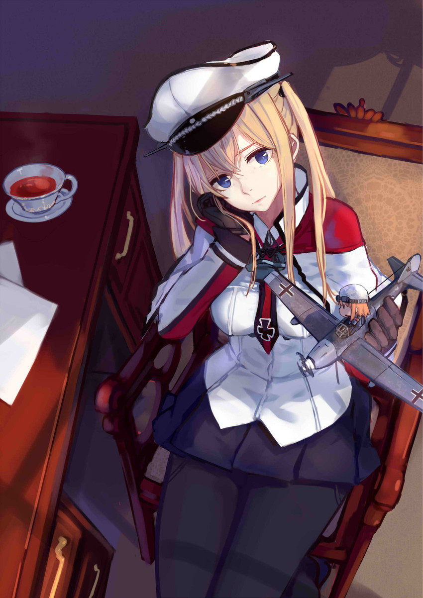 graf zeppelin and fairy (kantai collection) drawn by hfp~kubiao