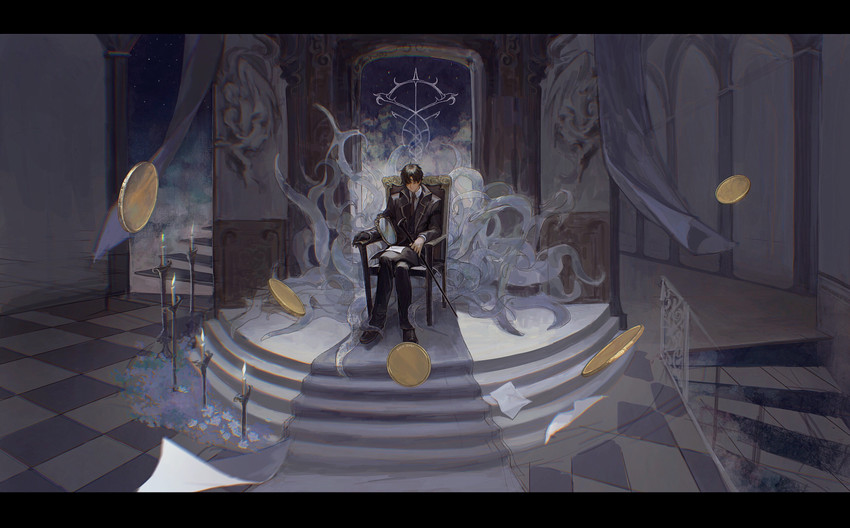 klein moretti and arrodes (lord of the mysteries) drawn by twonbab