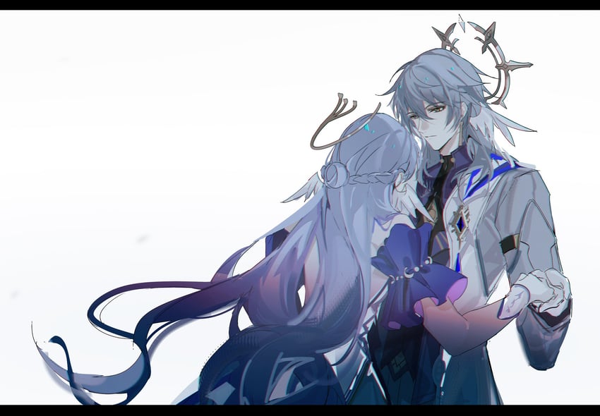robin and sunday (honkai and 1 more) drawn by jiuchuansi