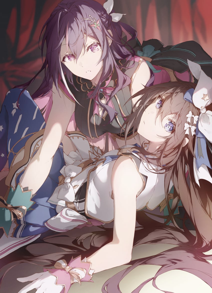 azki and tokino sora (hololive) drawn by asahi_tsujino