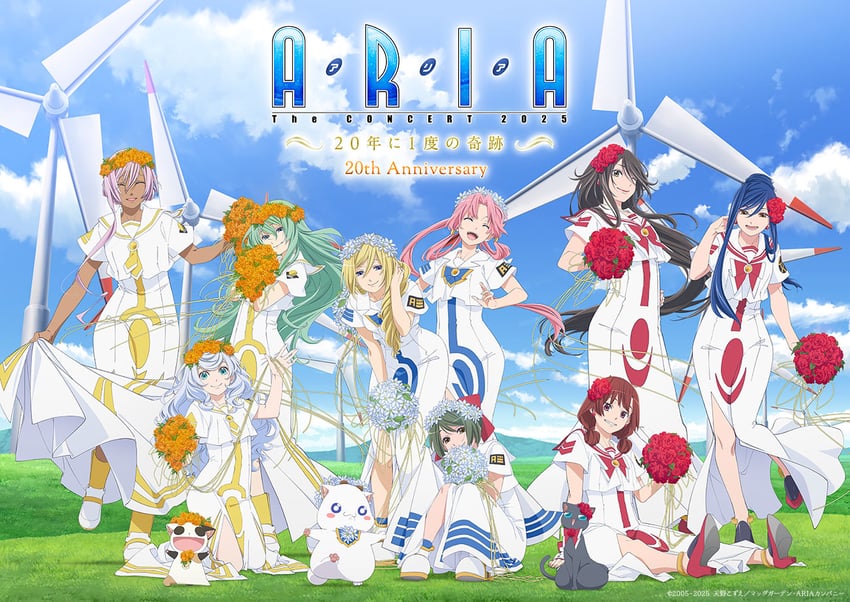 mizunashi akari, alice carroll, aika granzchesta, aria pokoteng, alicia florence, and 7 more (aria) drawn by itou_youko
