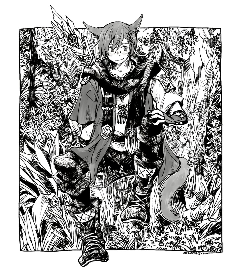 g'raha tia (final fantasy and 1 more) drawn by itowo_(itowc)
