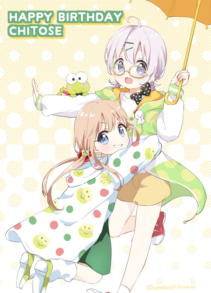 toshinou kyouko, ikeda chitose, hasunoue keroppi, and teruteru (yuruyuri and 2 more) drawn by mearian