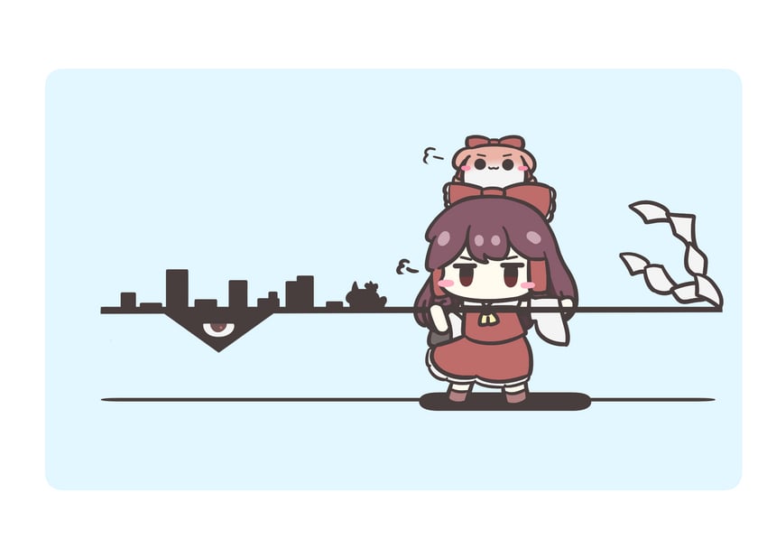 hakurei reimu (touhou and 1 more) drawn by assist_(2828)