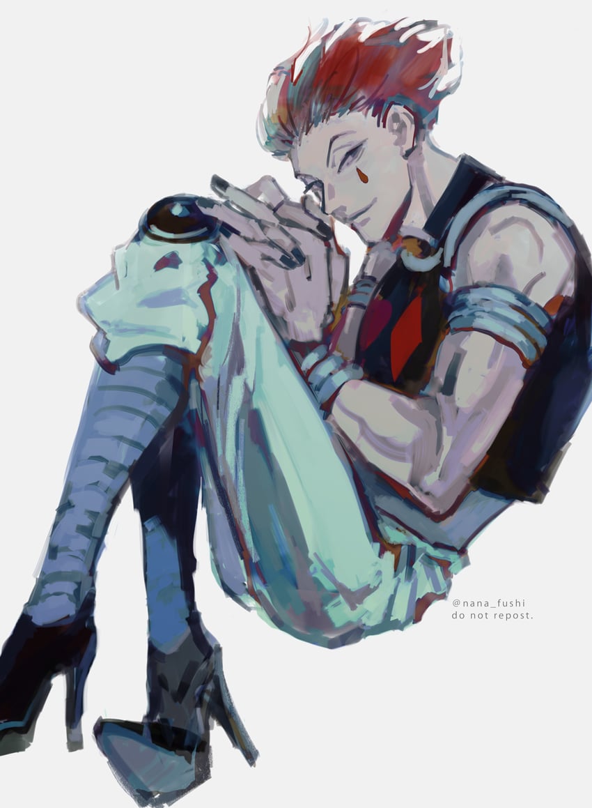 hisoka morow (hunter x hunter) drawn by nana_fushi
