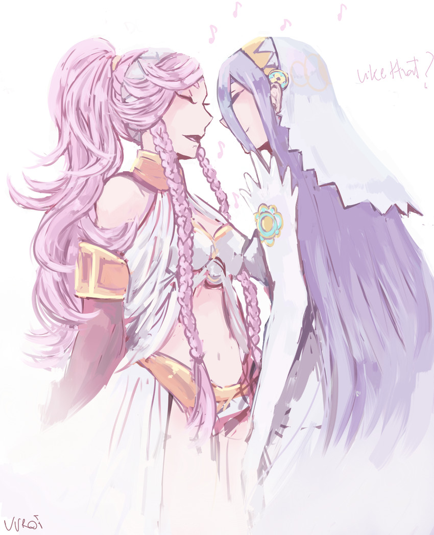 azura and olivia (fire emblem and 2 more) drawn by vuroi