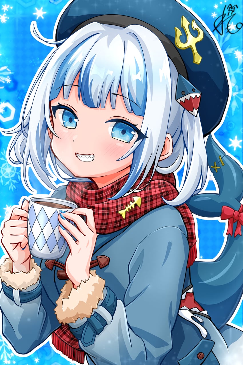 gawr gura (hololive and 1 more) drawn by remone