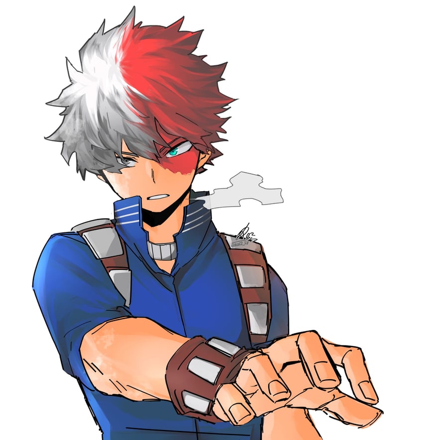 todoroki shoto (boku no hero academia) drawn by kai2_ly