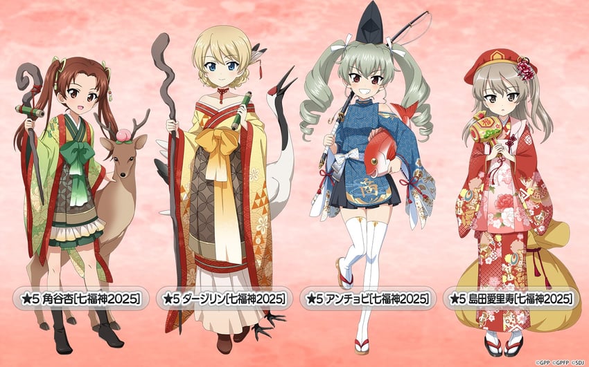 darjeeling, anchovy, shimada arisu, and kadotani anzu (girls und panzer and 1 more)
