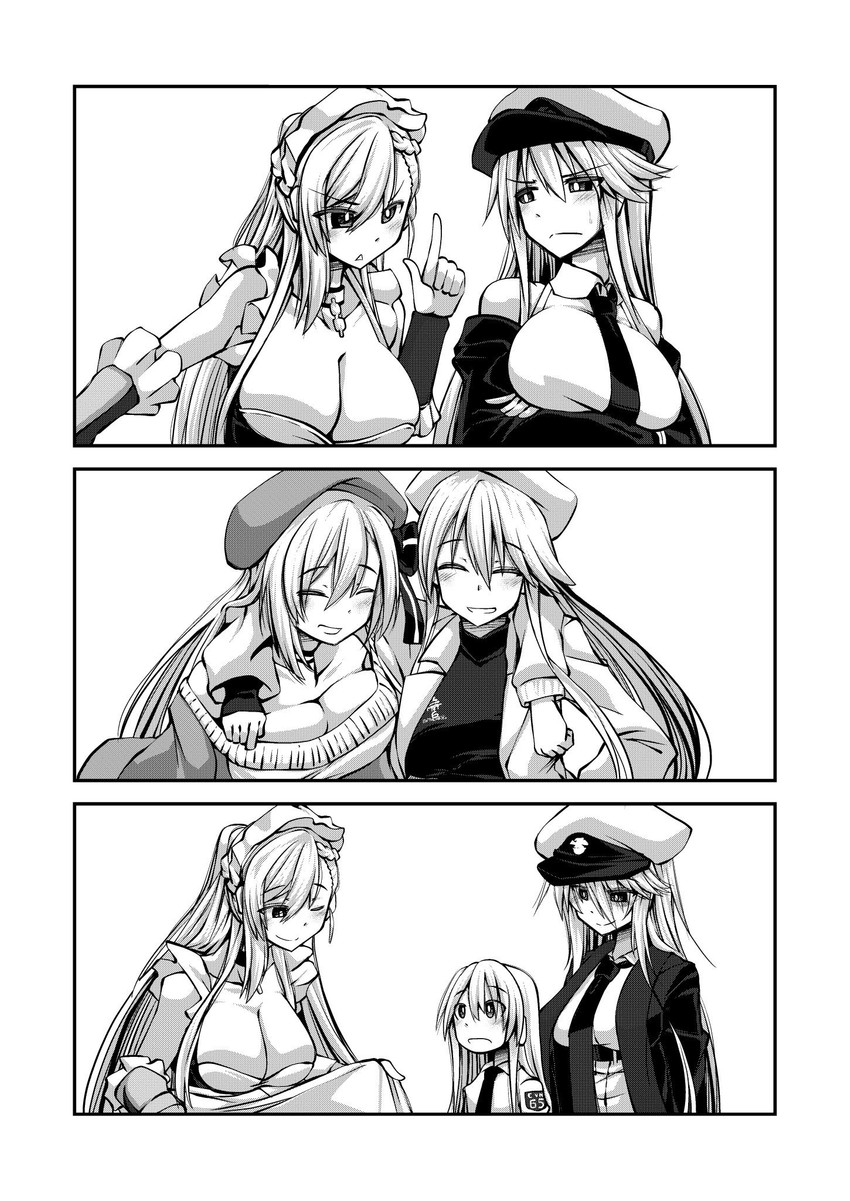 belfast and enterprise (original and 1 more) drawn by imagawa_akira