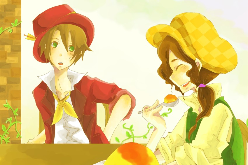 dirka and agi (bokujou monogatari and 1 more) drawn by mochimoto_(motoki)