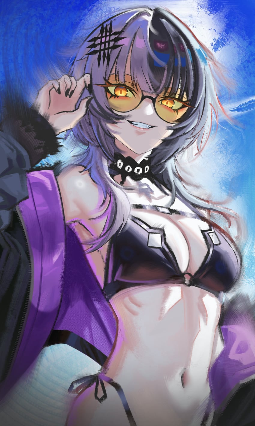 shiori novella (hololive and 1 more) drawn by yorn_(yor_n)
