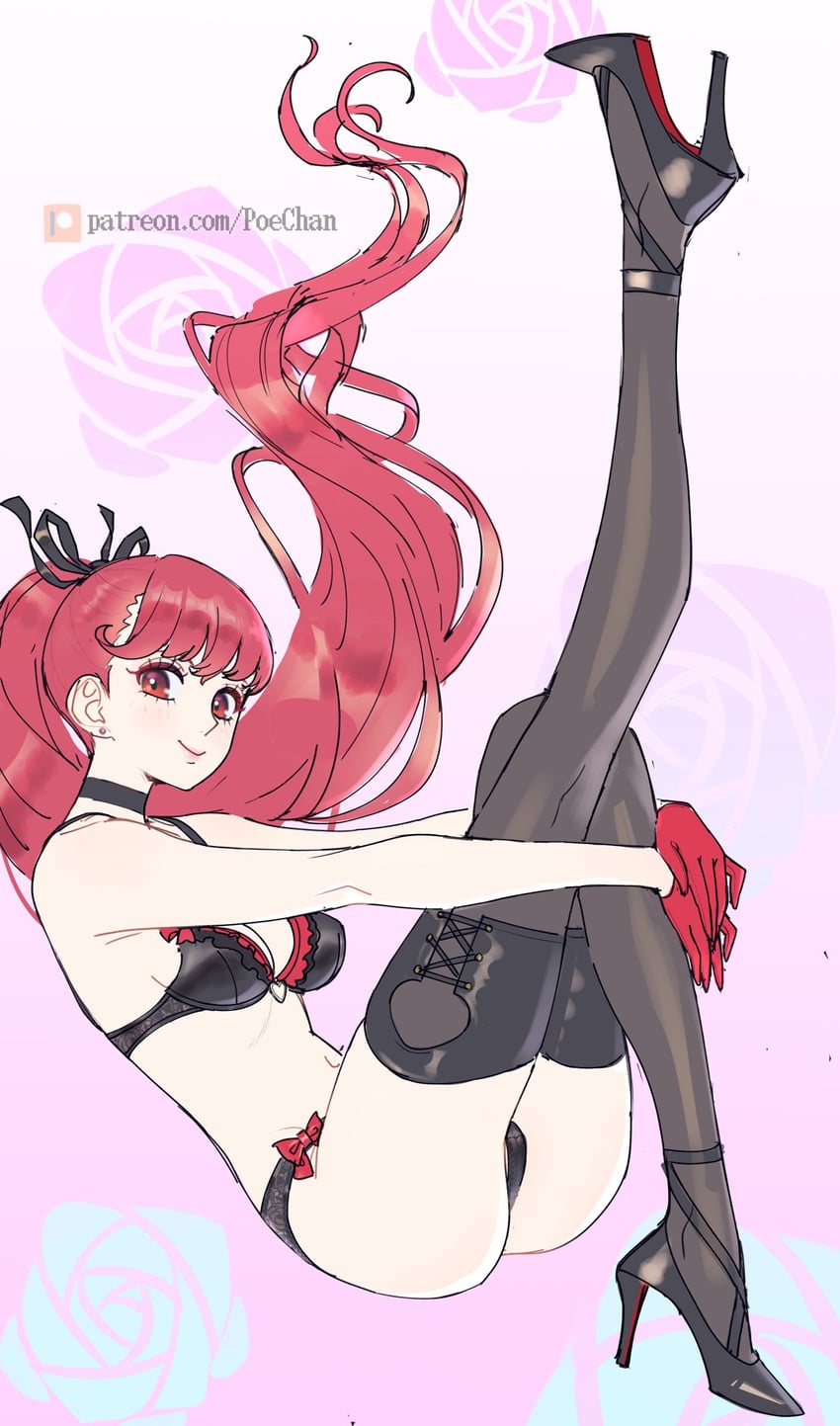 yoshizawa kasumi (persona and 2 more) drawn by poechan_chan