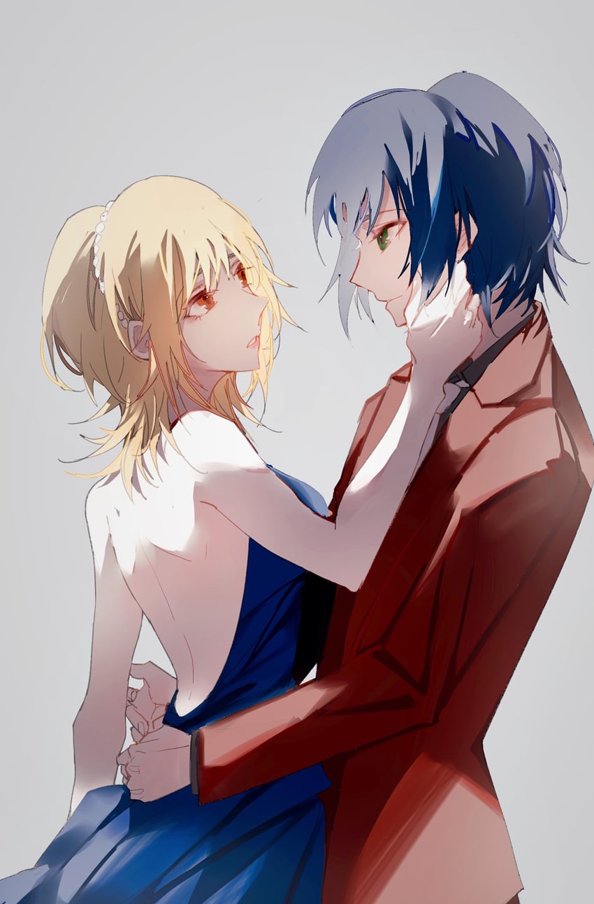 cagalli yula athha and athrun zala (gundam and 1 more) drawn by kimven_(wenzisama)