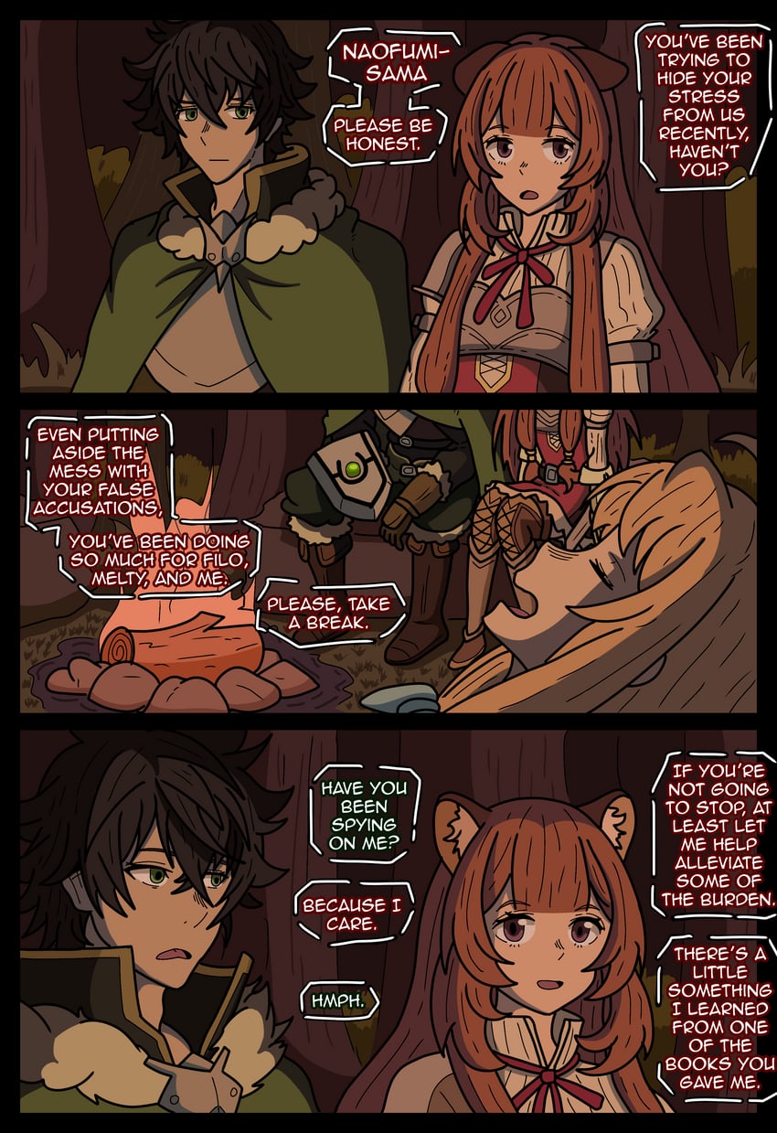 raphtalia, iwatani naofumi, and filo (tate no yuusha no nariagari) drawn by apoelayoshi7