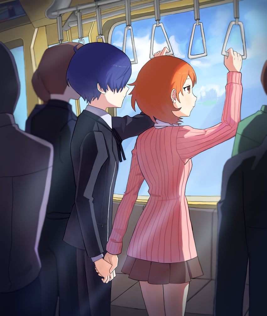 yuuki makoto and takeba yukari (persona and 1 more) drawn by yomyompi