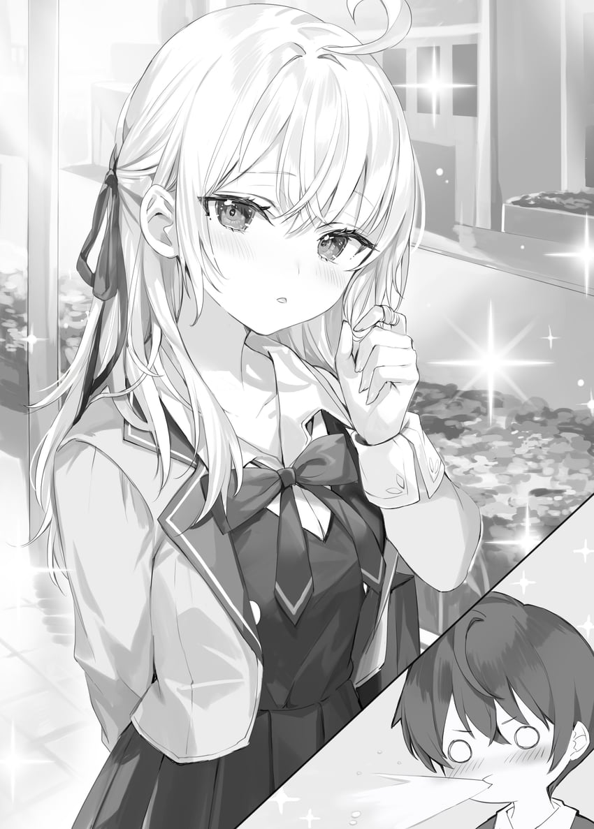 alisa mikhailovna kujou and kuze masachika (tokidoki bosotto roshia-go de dereru tonari no alya-san) drawn by momoko_(momopoco)