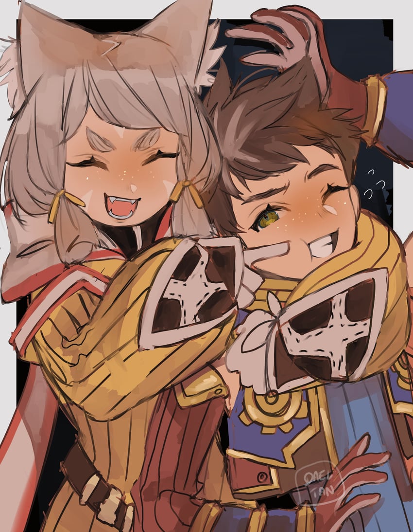nia and rex (xenoblade chronicles and 1 more) drawn by dadeltan