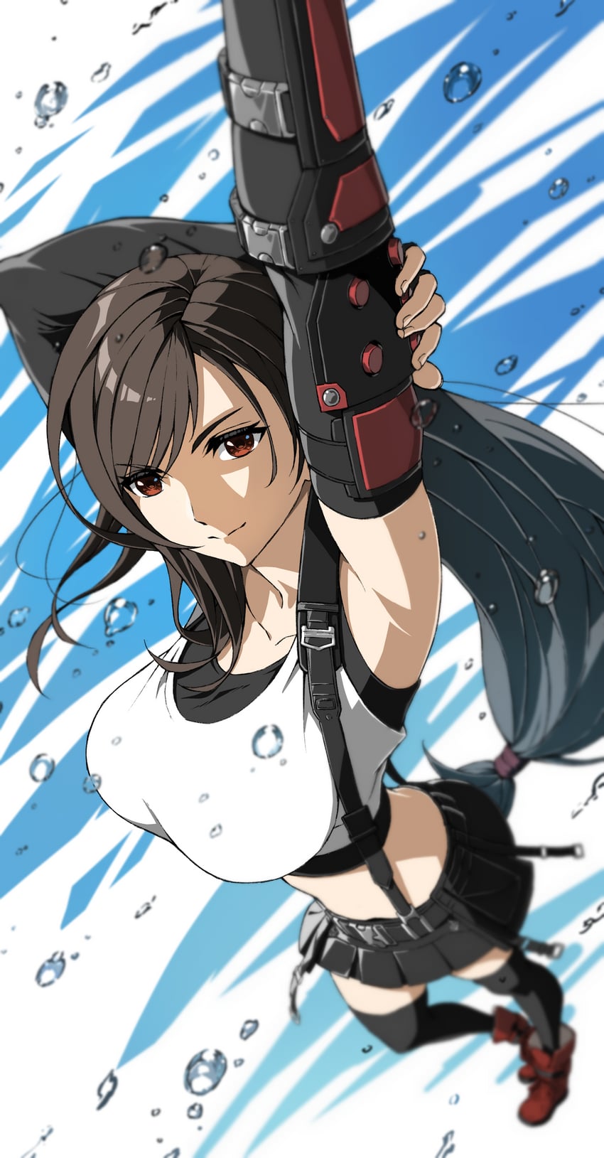 tifa lockhart (final fantasy and 2 more) drawn by zupakyo