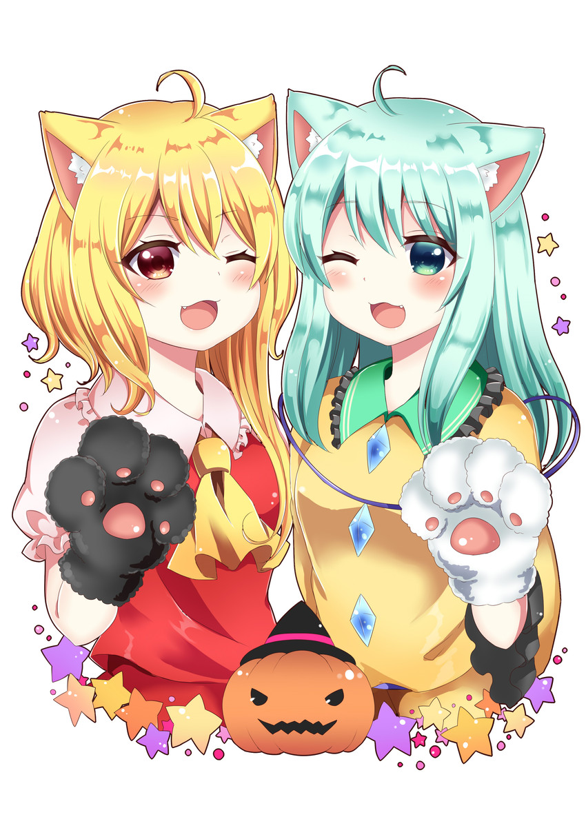 flandre scarlet and komeiji koishi (touhou) drawn by subaru_(subachoco)