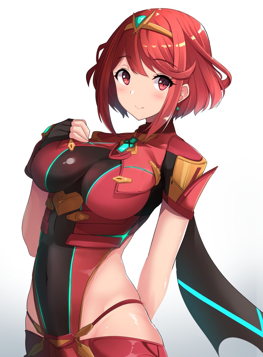 pyra (xenoblade chronicles and 1 more) drawn by senra_banshou