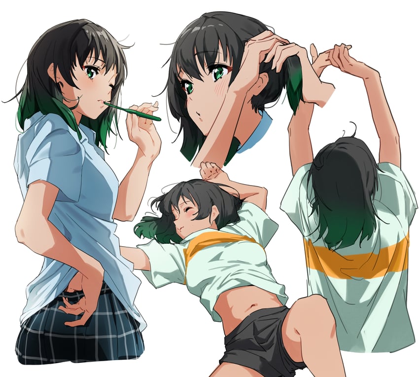 takasaki yu (love live! and 1 more) drawn by moshi_(0364p)