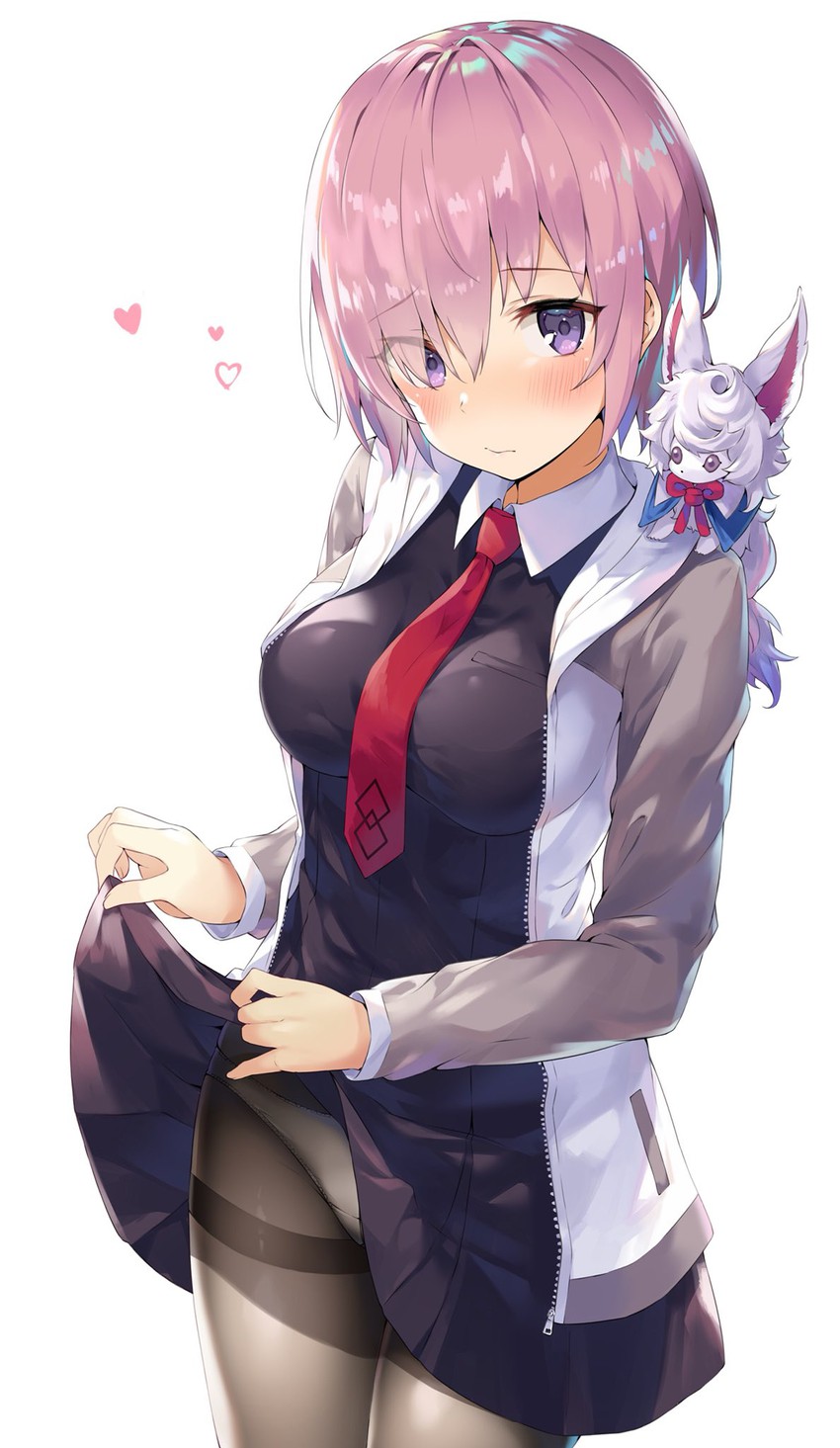 mash kyrielight and fou (fate and 1 more) drawn by ale_nqki