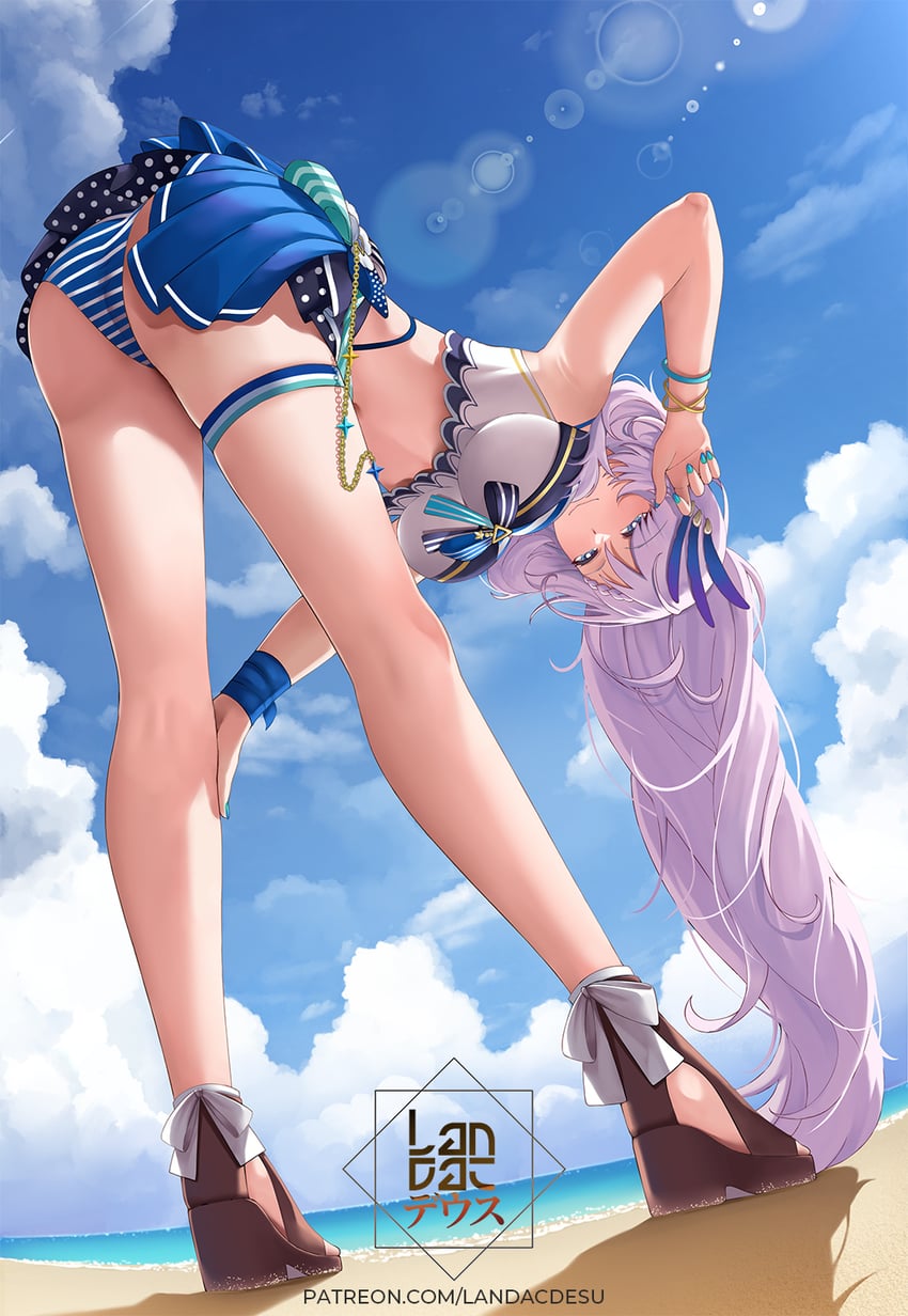 pavolia reine (hololive and 1 more) drawn by landacdeus